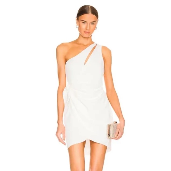 Amanda Uprichard REVOLVE Conetta Mini Dress Ivory White Size Small - Picture 6 of 9